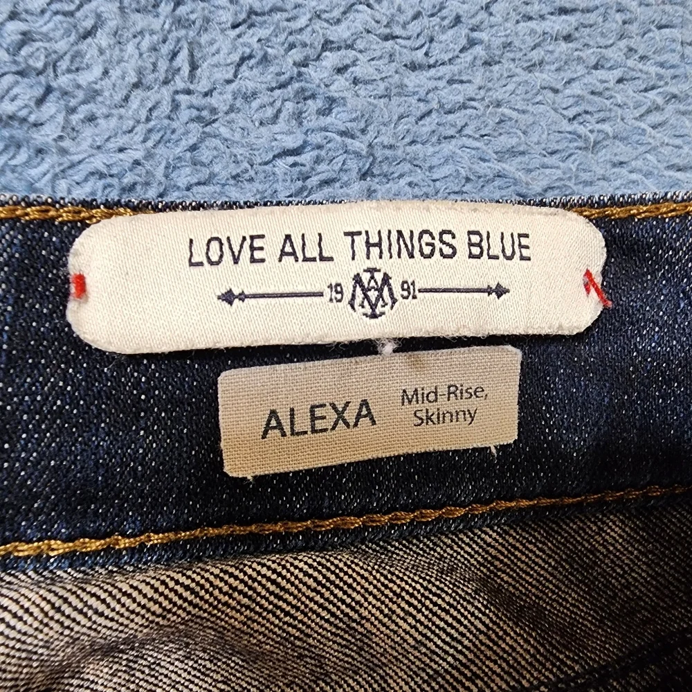 Mavi Jeans Alexa Women's 28x28 Mid Rise Skinny Ankle Blue Dark Wash Turkey - Picture 9 of 11
